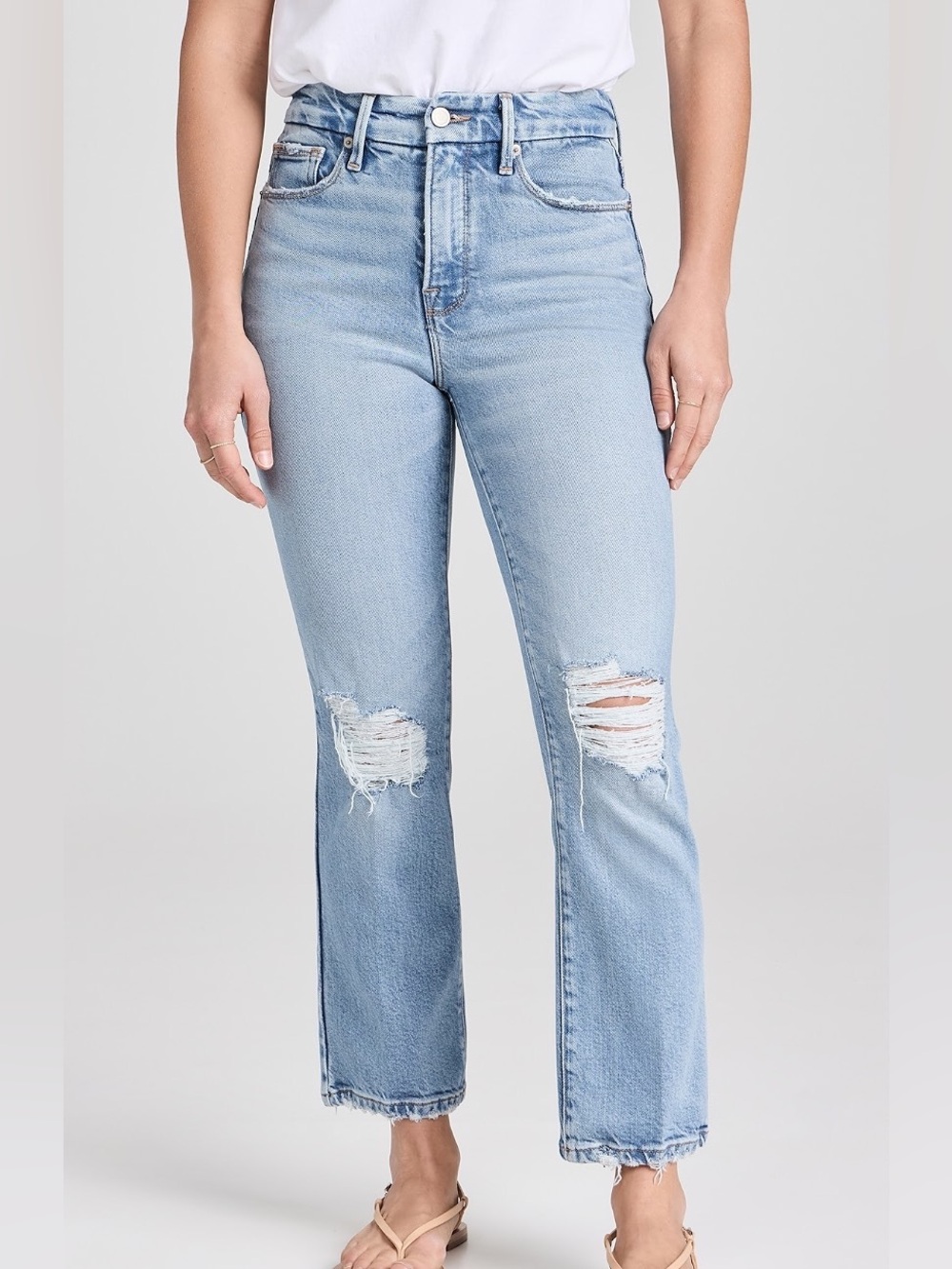Good American Good Petite Straight Jeans in Indigo510